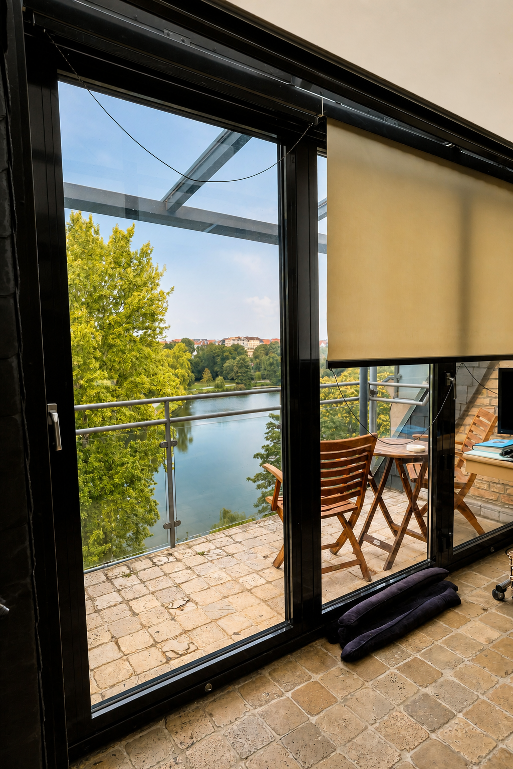 Dachterrasse mit Seeblick auf den Lietzensee, Berlin-Charlottenburg